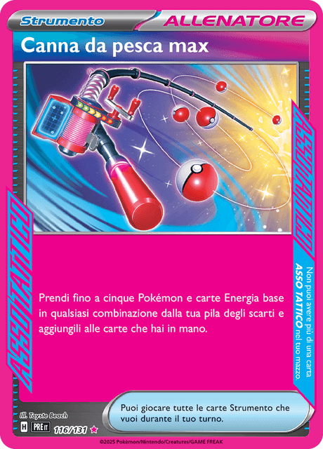 116-131 Canna Da Pesca Max Holo PRE Evoluzioni Prismatiche ITA NM