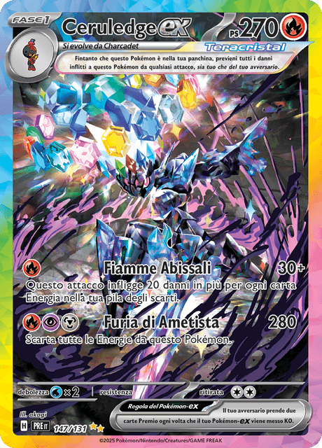 147-131 Ceruledge ex PRE Evoluzioni Prismatiche ITA NM