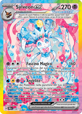 156-131 Sylveon ex PRE Evoluzioni Prismatiche ITA NM