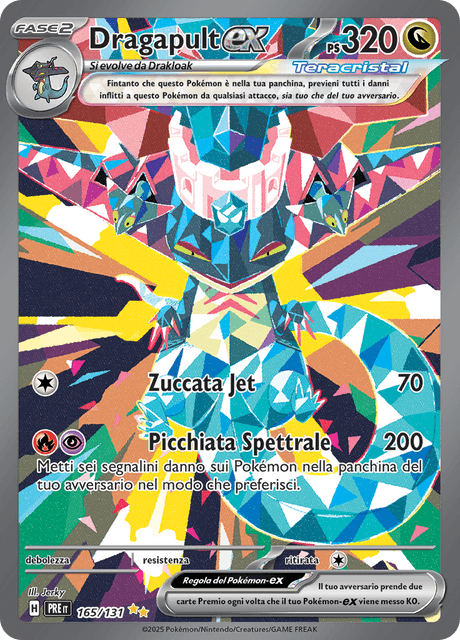 165-131 Dragapult ex PRE Evoluzioni Prismatiche ITA NM