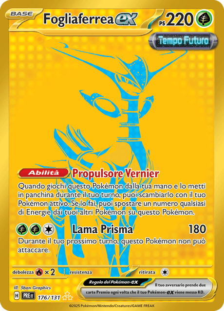 176-131 Fogliaferrea ex Gold Rara Segreta PRE Evoluzioni Prismatiche ITA NM