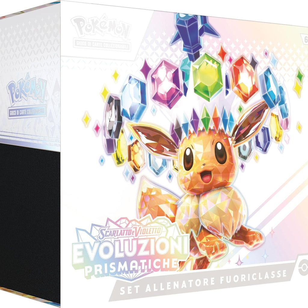 Scatola Set Allenatore Fuoriclasse Evoluzioni Prismatiche Pokémon Scarlatto e Violetto ITA fronte