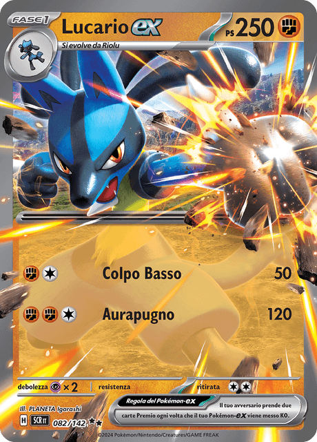 082-142 Lucario ex SCR Corona astrale ITA NM