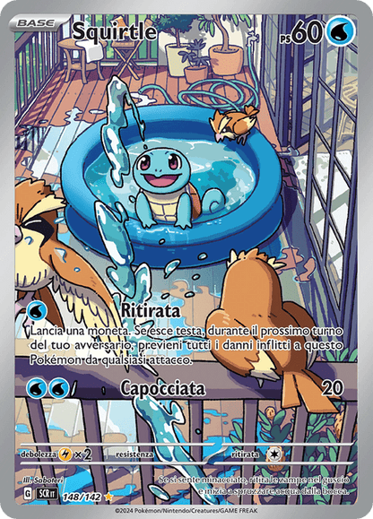 148-142 Squirtle Illustrazione Rara SCR Corona Astrale ITA NM