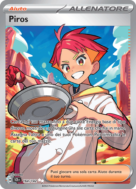 164-142 Piros Full Art SCR Corona astrale ITA NM