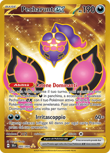 095-064 Pecharunt ex Gold Rara Segreta SFA Segreto Fiabesco ITA NM