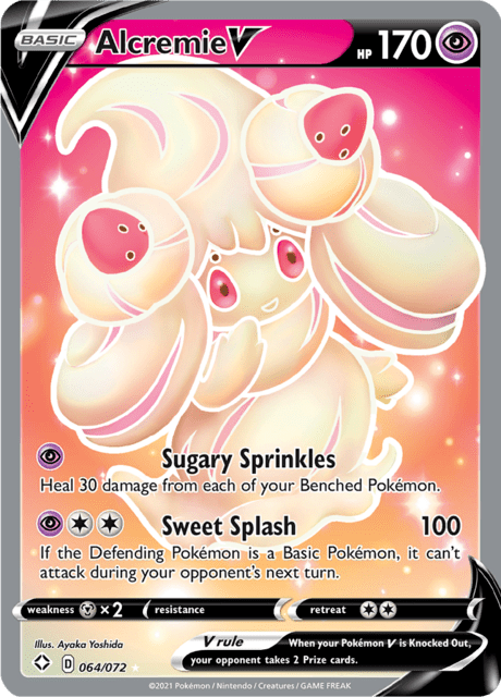 064-072 Alcremie V SHF Shining Fates ENG NM