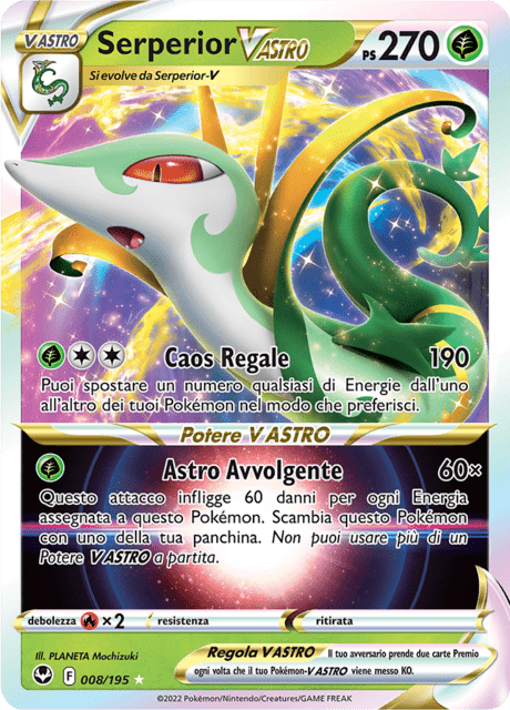 008-195 Serperior V Astro SIT Tempesta Argentata ITA NM