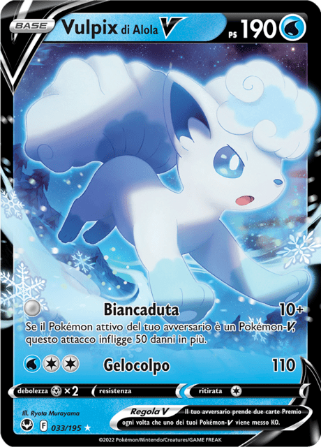 033-195 Vulpix di Alola V SIT Tempesta Argentata ITA NM