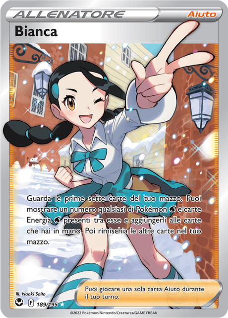 189-195 Bianca Full Art SIT Tempesta Argentata ITA NM