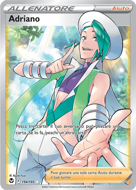 194-195 Adriano Full Art SIT Tempesta Argentata ITA NM