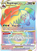 201-195 Regidrago V Astro Rara Segreta SIT Tempesta Argentata ITA NM