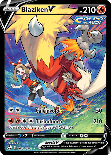 229-195 TG14-TG30 Blaziken V Trainer Gallery SIT Tempesta Argentata ITA NM