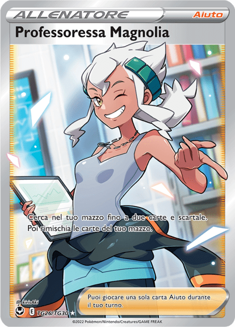 241-195 TG26-TG30 Professoressa Magnolia Trainer Gallery SIT Tempesta Argentata ITA NM