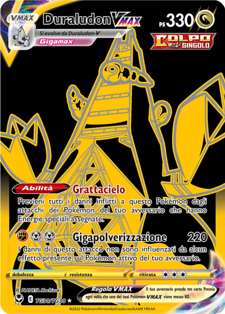 245-195 TG30-TG30 Duraludon VMAX Black Gold SIT Tempesta Argentata ITA NM