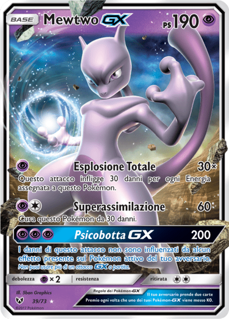 039-073 Mewtwo GX SLG Leggende Iridescenti ITA NM