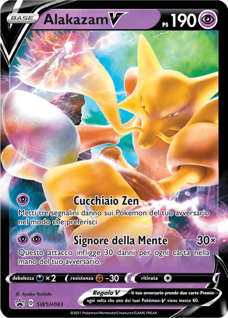 Promo SWSH083 Alakazam V ITA NM