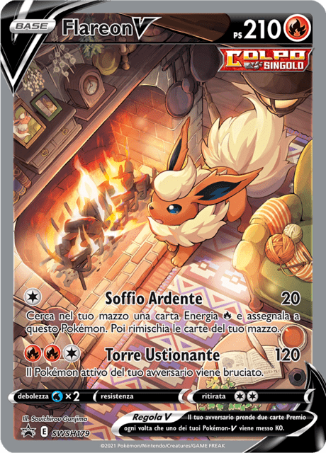 Promo SWSH179 Flareon V Alternative Art ITA PLAYED