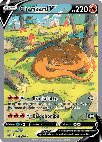 Promo SWSH260 Charizard V Alternative Art Promo Spada e Scudo ITA NM