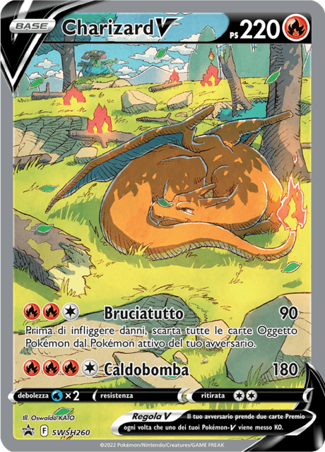 Promo SWSH260 Charizard V Alternative Art Promo Spada e Scudo ITA NM