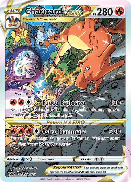Promo SWSH262 Charizard V Astro Alternative Art ITA NM