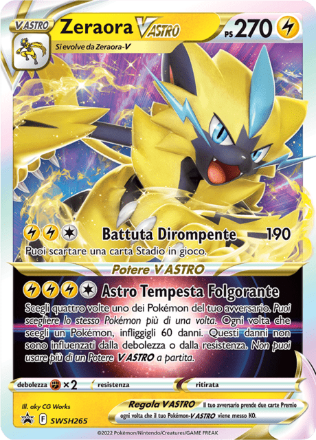 Promo SWSH265 Zeraora V Astro ITA NM