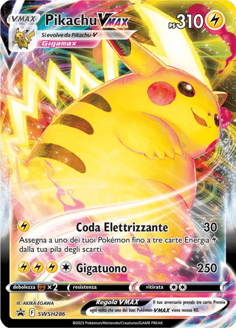 Promo SWSH286 Pikachu VMAX ITA NM