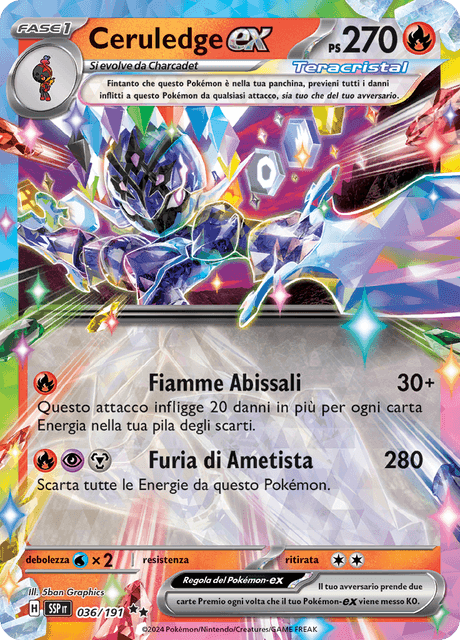 036-199 Ceruledge ex SSP Scintille Folgoranti ITA NM