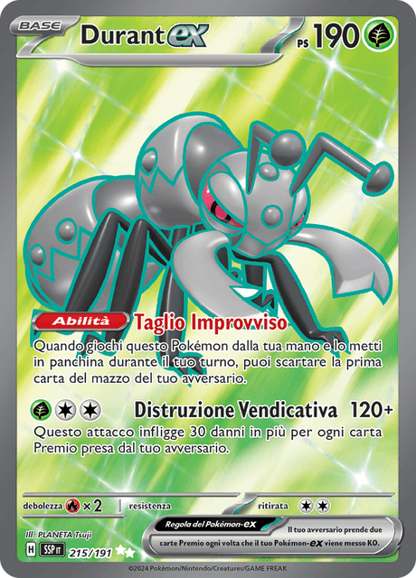 215-191 Durant ex Full Art SSP Scintille Folgoranti ITA NM