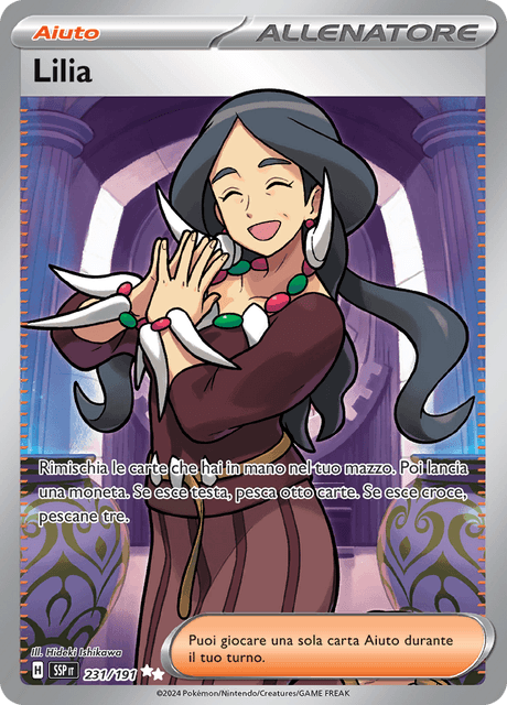 231-191 Lilia Full Art SSP Scintille Folgoranti ITA NM