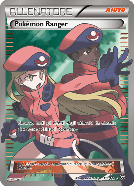 113-114 Pokémon Ranger Full Art STS Vapori Accesi ITA GD