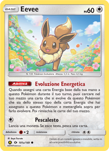 101a-149 Eevee Galaxy Holo SUM Sole e Luna ITA NM