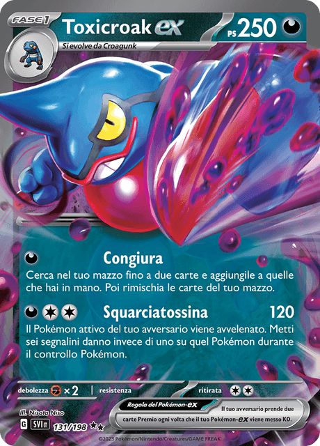131-198 Toxicroak ex SVI Scarlatto e Violetto ITA NM