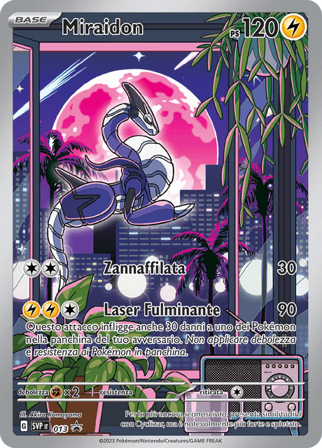 013 Miraidon Illustrazione Rara SVP Promo Scarlatto e Violetto ITA EXCELLENT