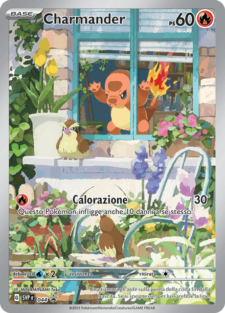 Promo SVP044 Charmander Illustrazione Rara ITA NM