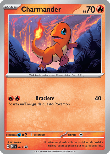 Promo SVP047 Charmander Cosmo Holo ITA NM