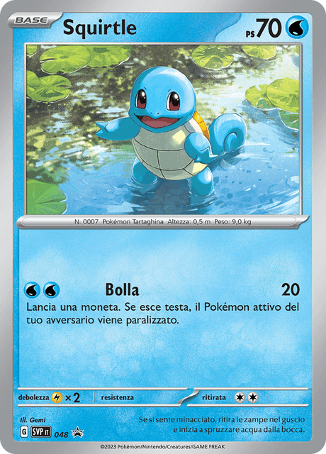 Promo SVP048 Squirtle Holo ITA NM