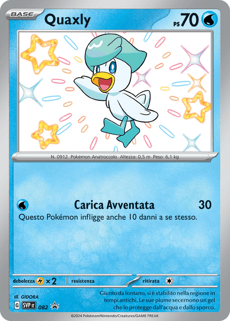 Promo SVP082 Quaxly Shiny ITA NM
