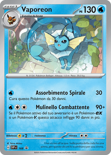 Promo SVP168 Vaporeon Holo ITA NM