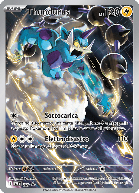 Promo SVP209 Thundurus Illustrazione Rara ITA NM