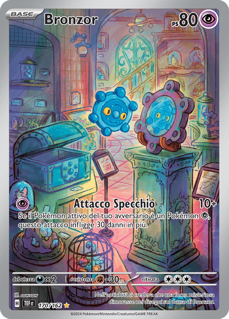 170-162 Bronzor Illustrazione Rara TEF Cronoforze   ITA NM