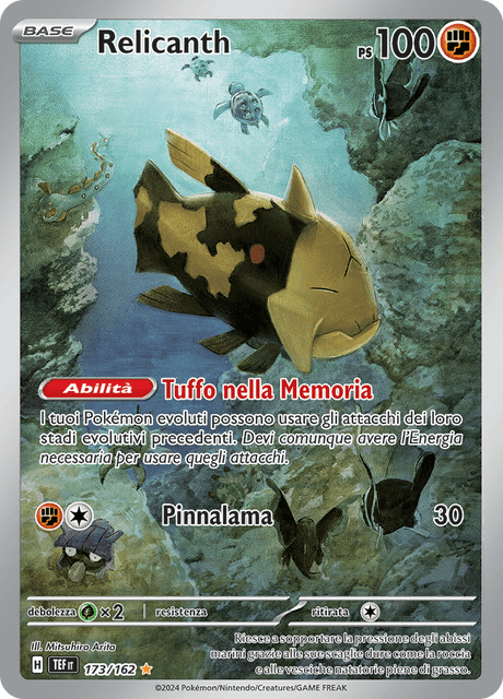 173-162 Relicanth Illustrazione Rara TEF Cronoforze   ITA NM