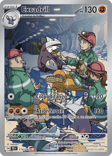 174-162 Excadrill Illustrazione Rara TEF Cronoforze   ITA NM