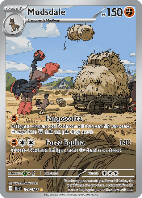 175-162 Mudsdale Illustrazione Rara TEF Cronoforze   ITA NM