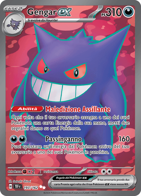 193-162 Gengar ex Full Art TEF Cronoforze ITA NM