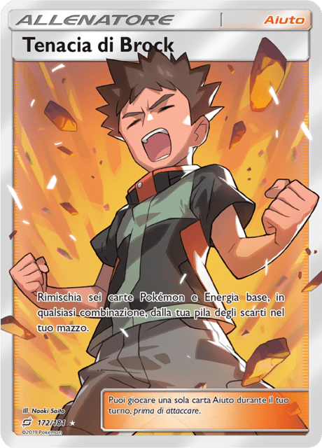 172-181 Tenacia Di Brock Full Art TEU Gioco di SquadraITA NM