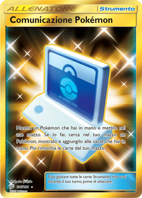 196-181 Comunicazione Pokemon Gold Rara Segreta TEU Gioco Di Squadra  ITA NM