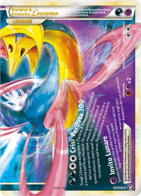 100-102 Darkrai & Cresselia LEGGENDA TM Battaglie Trionfali ITA GOOD