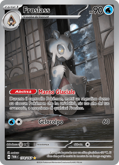 174-167 Froslass Illustrazione Rara TWM Crepuscolo Mascherato ITA NM