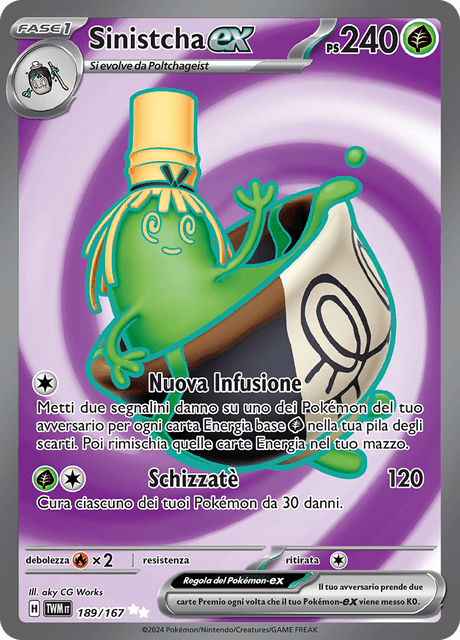 189-167 Sinistcha ex Full Art TWM Crepuscolo Mascherato ITA NM